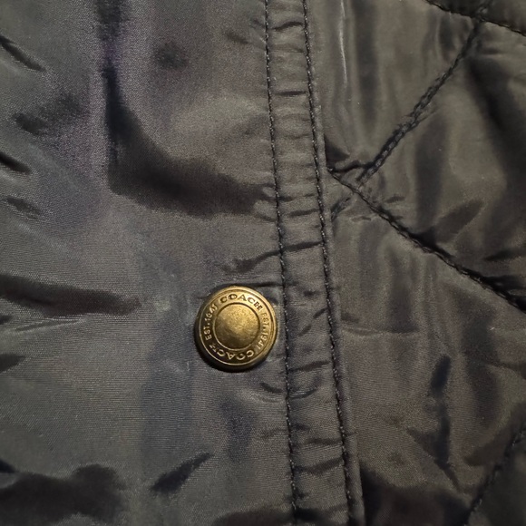 Coach Women’s Blue Light Quilted jacket - Picture 4 of 8